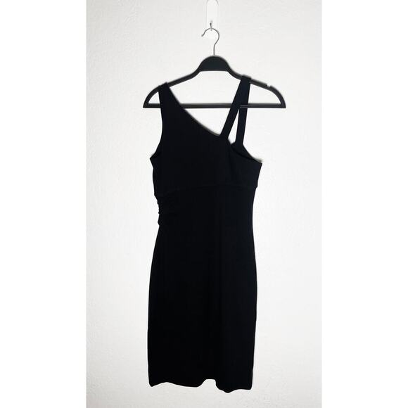 Diane Von Furstenberg Womens Nomie LBD Dress Knit Stretch Shirred Waist Cocktail - Picture 4 of 7